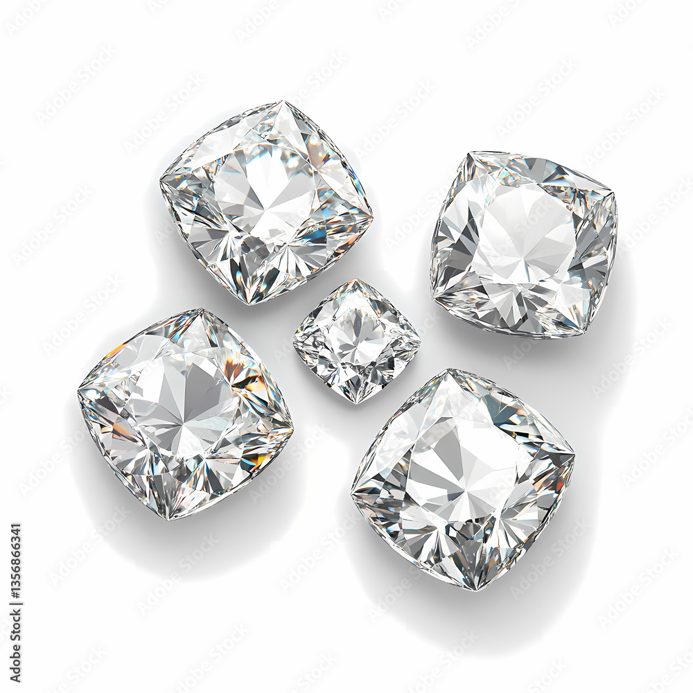 Diamonds: A dazzling arrangement of sparkling diamonds, meticulously cut to maximize brilliance and showcase their inherent luxury. Diamonds: A dazzling arrangement of sparkling diamonds, meticulously cut to maximize brilliance and showcase their inherent luxury.