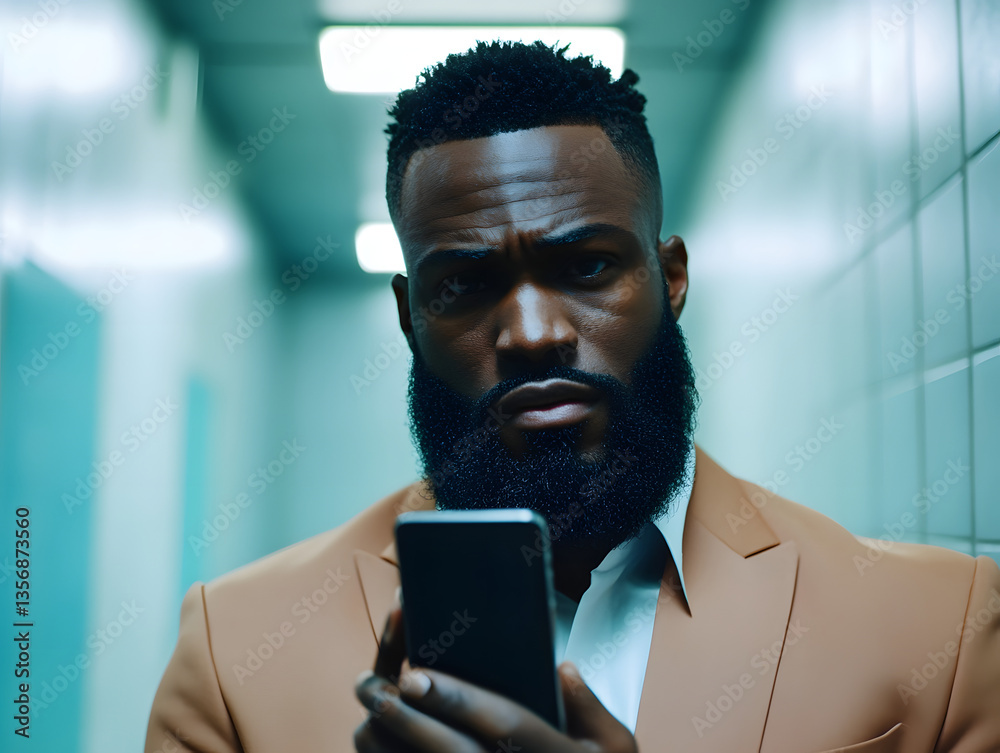 Business Leader Engaged in a Virtual Meeting