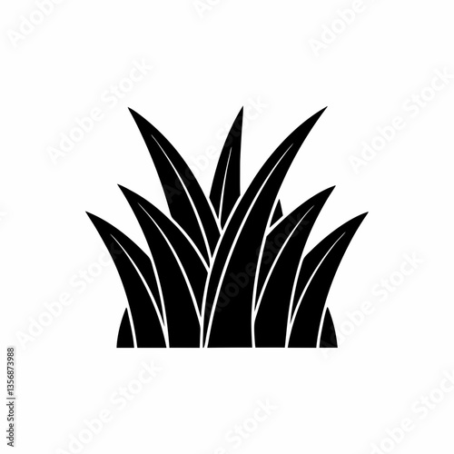 creative details Lawn Grass Icon vector illustration