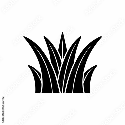 creative details Lawn Grass Icon vector illustration