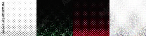 Abstract geometrical dot pattern collection