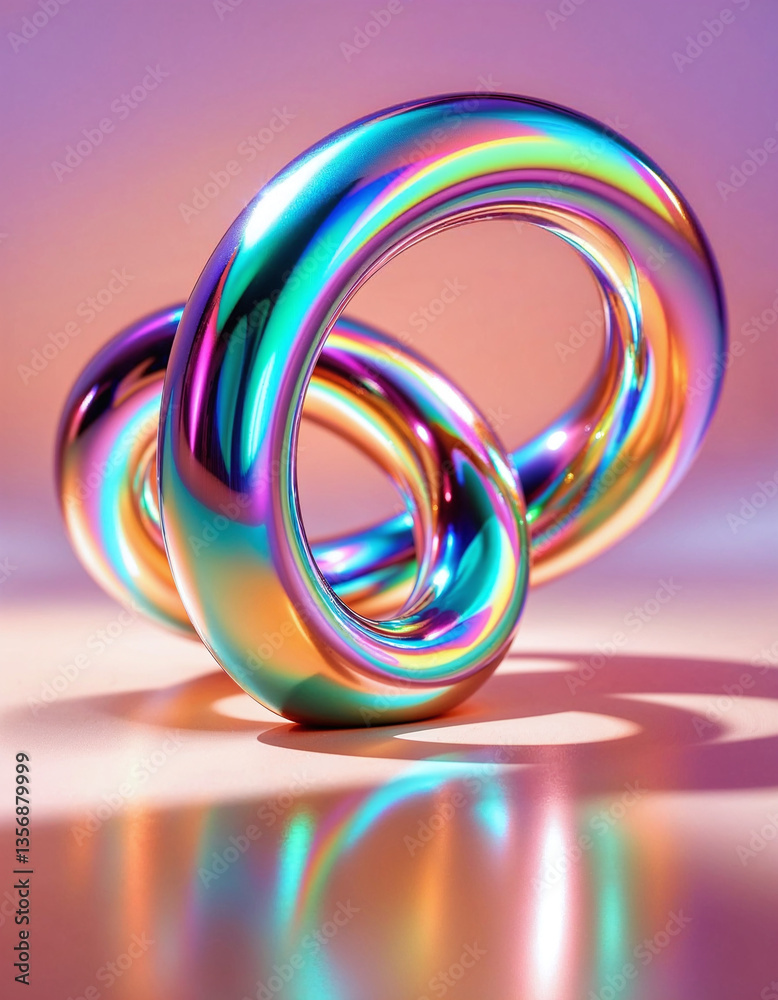 A colorful, shiny, and reflective object that looks like a rainbow A colorful, shiny, and reflective object that looks like a rainbow