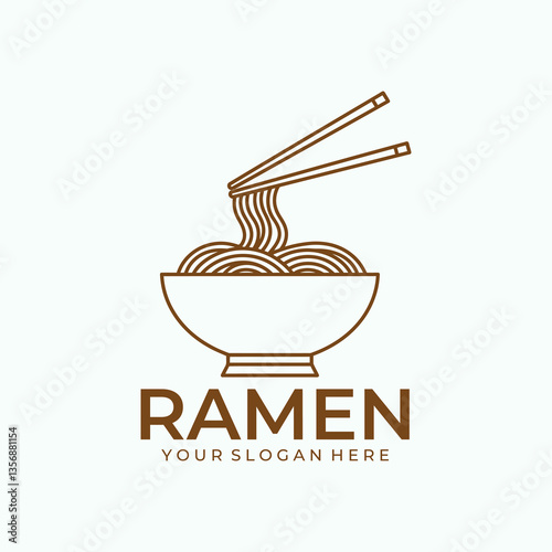 Noodle logo Vector creates a stylish and usable brand identity.