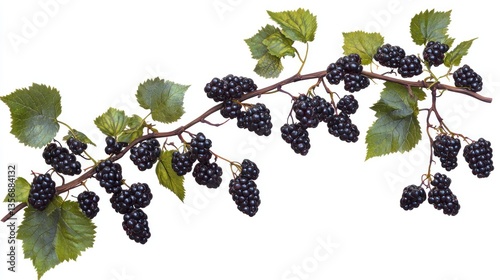 Ripe Blackberries on Branches Collection