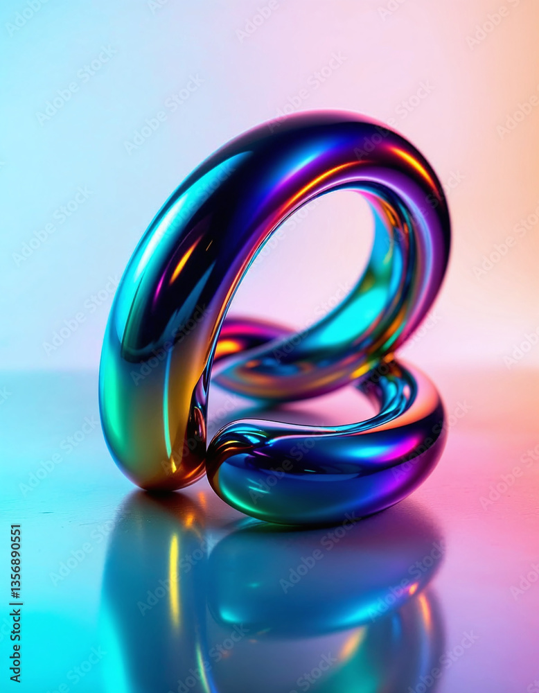 A colorful, shiny, and reflective object that looks like a rainbow A colorful, shiny, and reflective object that looks like a rainbow