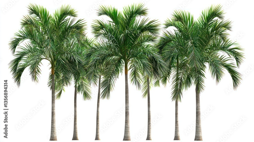 Fototapeta premium Green Palm Trees Collection
