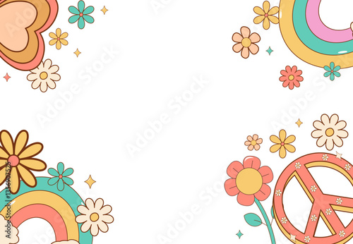 groovy retro background