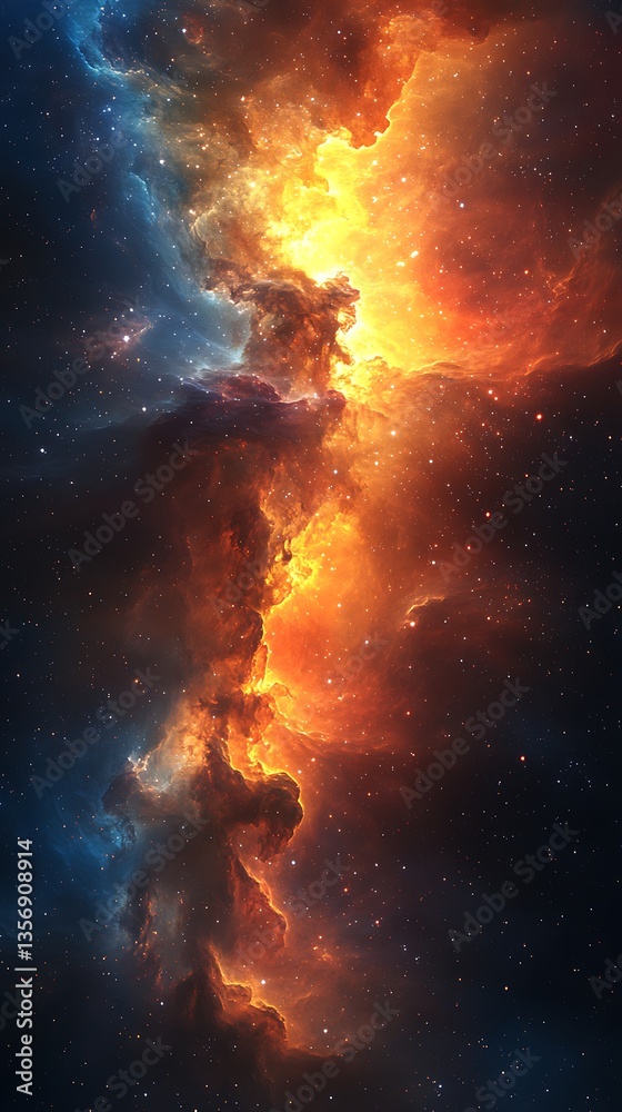 Vast cosmic cloud glowing in space high resolution photo Vast cosmic cloud glowing in space high resolution photo