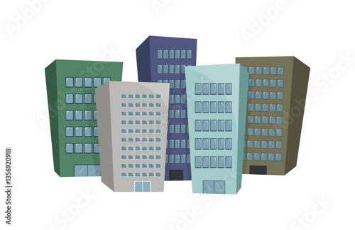 Bâtiments illustration vectorielle