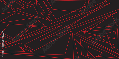 Abstract background with geometric spike line pattern