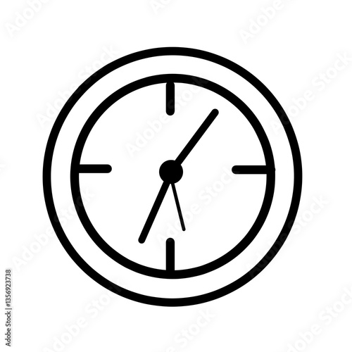 vector clock icon illustration