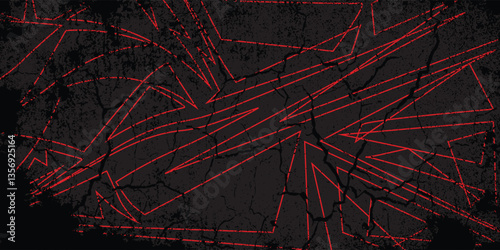 Abstract background with geometric spike line pattern