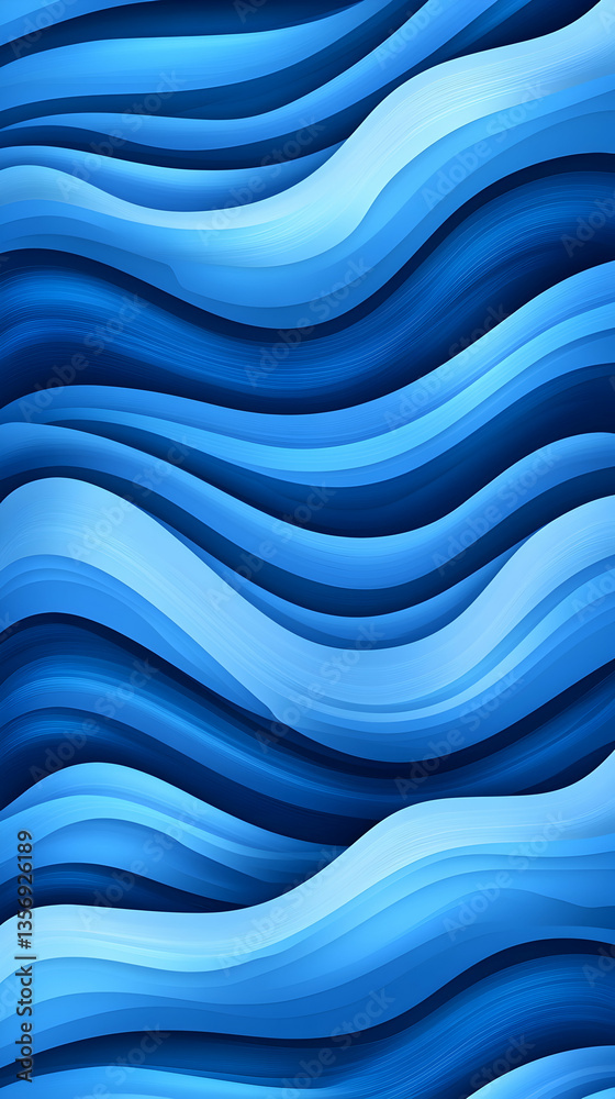 Obraz premium Abstract blue wavy background (1)