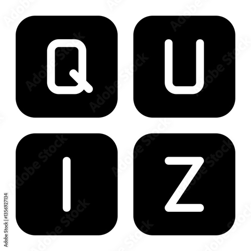 quiz glyph icon