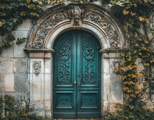 old wooden door