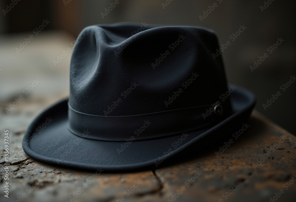 Close up of the hat's brim highlighting subtle texture with a very shallow depth of field. Close up of the hat's brim highlighting subtle texture with a very shallow depth of field.