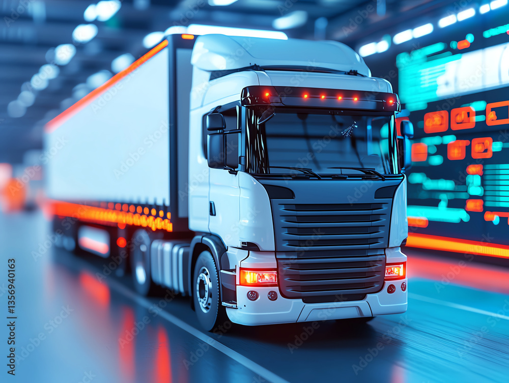 modern truck symbolizes logistics and transportation while emphasizing sustainability in evolving industry modern truck symbolizes logistics and transportation while emphasizing sustainability in evolving industry