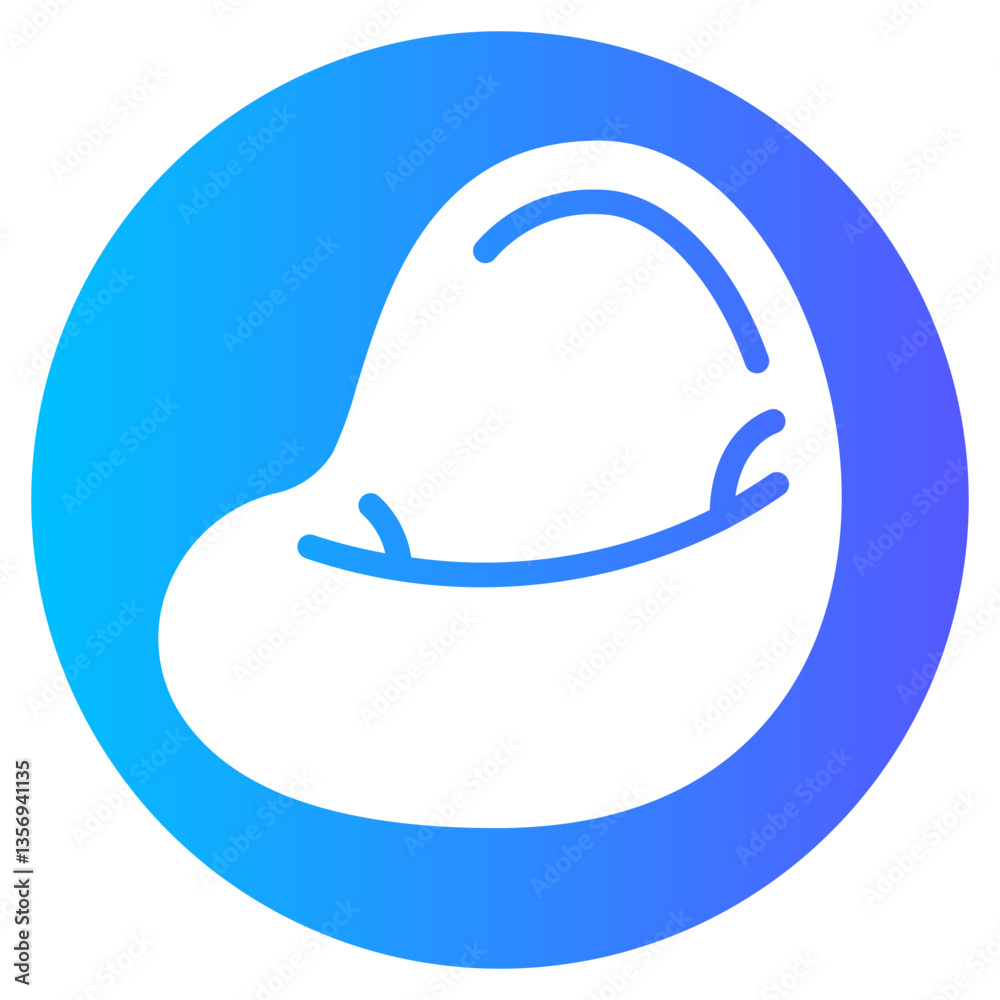 Fototapeta premium beanbag gradient icon