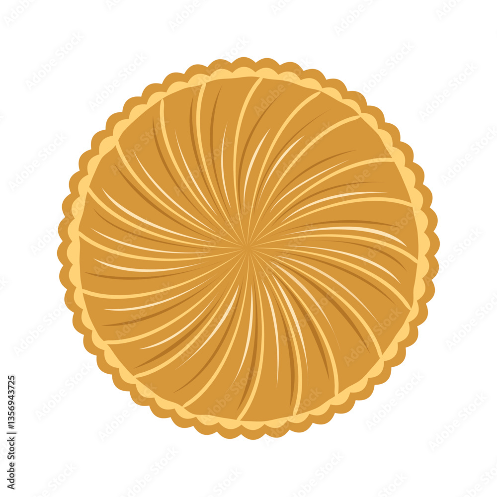 Galette des rois illustration vectorielle