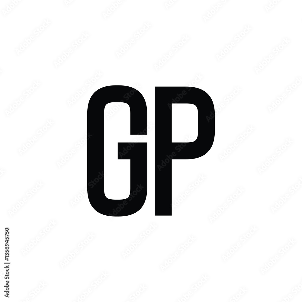GP monogram logo design letter text name symbol monochrome logotype alphabet character simple logo GP monogram logo design letter text name symbol monochrome logotype alphabet character simple logo
