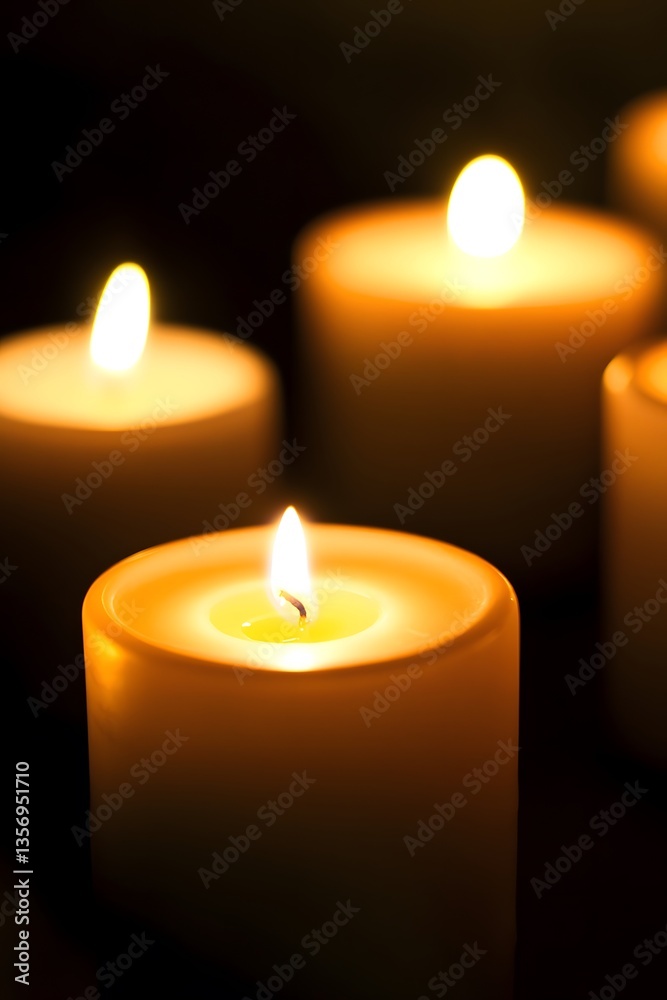 Realistic Candles for Peace – Symbol of Unity and Hope Realistic Candles for Peace – Symbol of Unity and Hope