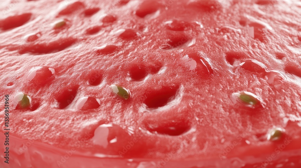 Macro Photography of Strawberry Surface: Juicy, Red, and Delicious Macro Photography of Strawberry Surface: Juicy, Red, and Delicious