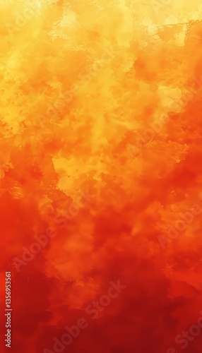 Vibrant Orange Gradient Background., Blurred Effect, Warmth and Creativity, For Web Design