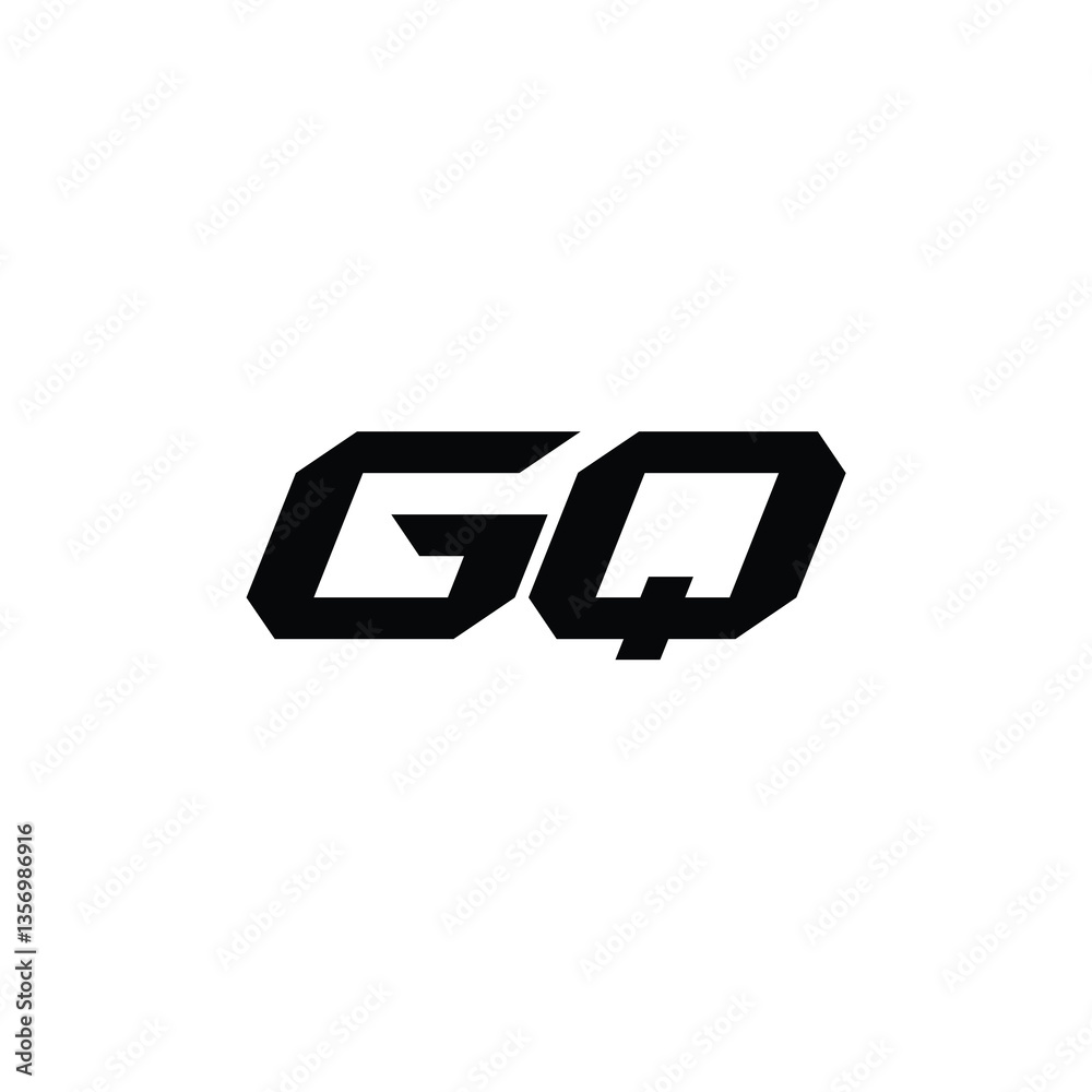 GQ monogram logo design letter text name symbol monochrome logotype alphabet character simple logo GQ monogram logo design letter text name symbol monochrome logotype alphabet character simple logo