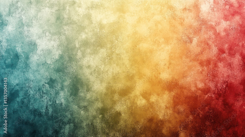 Abstract watercolor texture with teal, yellow, and red hues blending seamlessly Abstract watercolor texture with teal, yellow, and red hues blending seamlessly