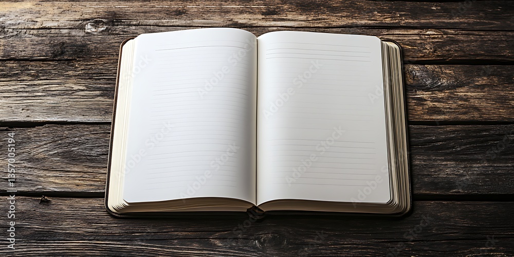 Fototapeta premium an open book with blank pages