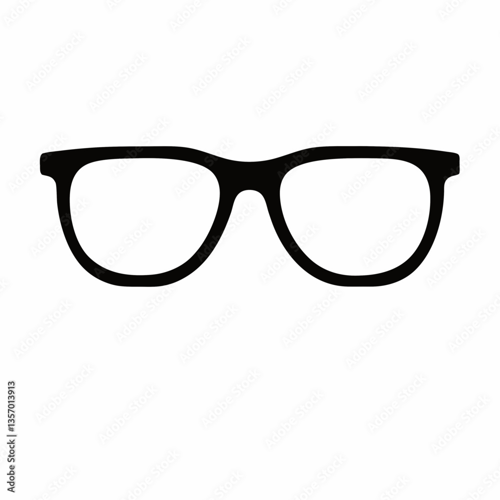 Fototapeta premium Black sunglasses and eyeglasses on a white background