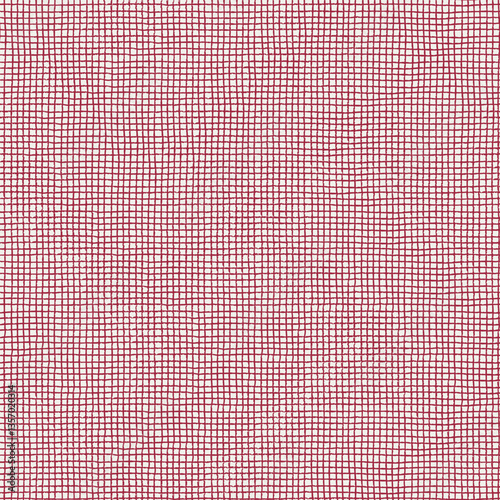 Seamless checkered repeating pattern with hand drawn very small cell or mesh for wrapping paper, surface design and other design projects