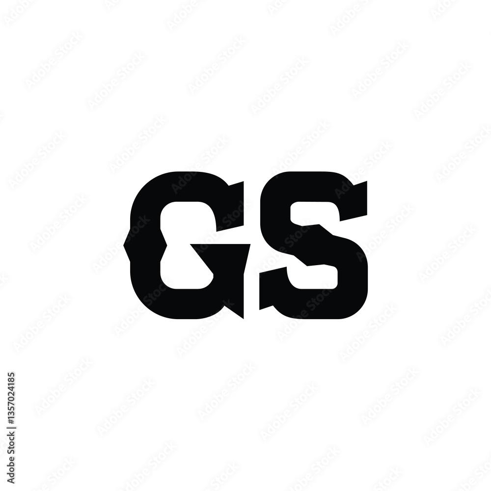GS monogram logo design letter text name symbol monochrome logotype alphabet character simple logo GS monogram logo design letter text name symbol monochrome logotype alphabet character simple logo