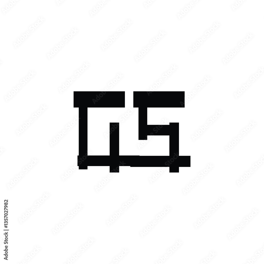 GS monogram logo design letter text name symbol monochrome logotype alphabet character simple logo GS monogram logo design letter text name symbol monochrome logotype alphabet character simple logo