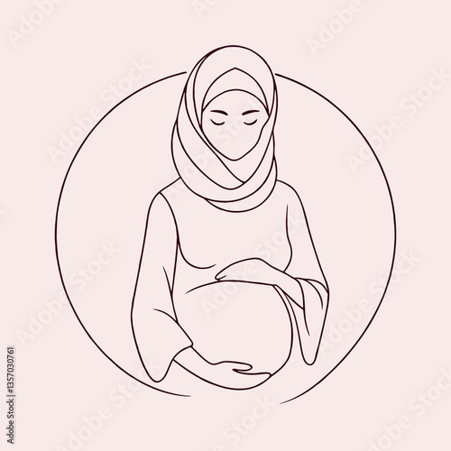 Mother lovingly caring for her baby