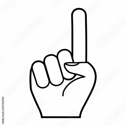 Peace hand sign icon vector illustration