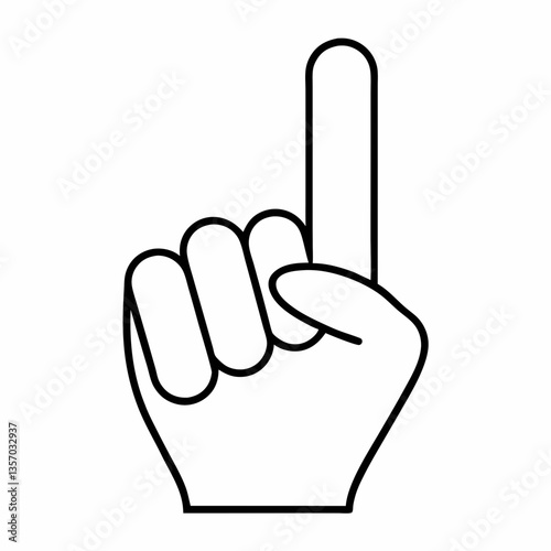 Peace hand sign icon vector illustration