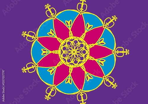 abstract background with mandala pattern. vector illustration. for design