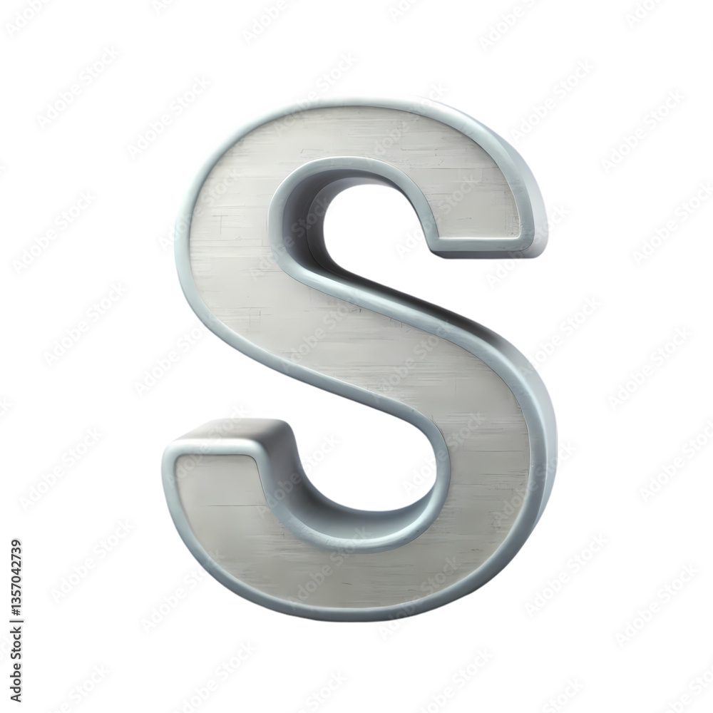 Metallic Letter S Background Metallic Letter S Background