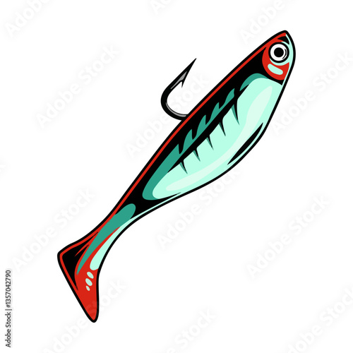 fishing hook vector illustration