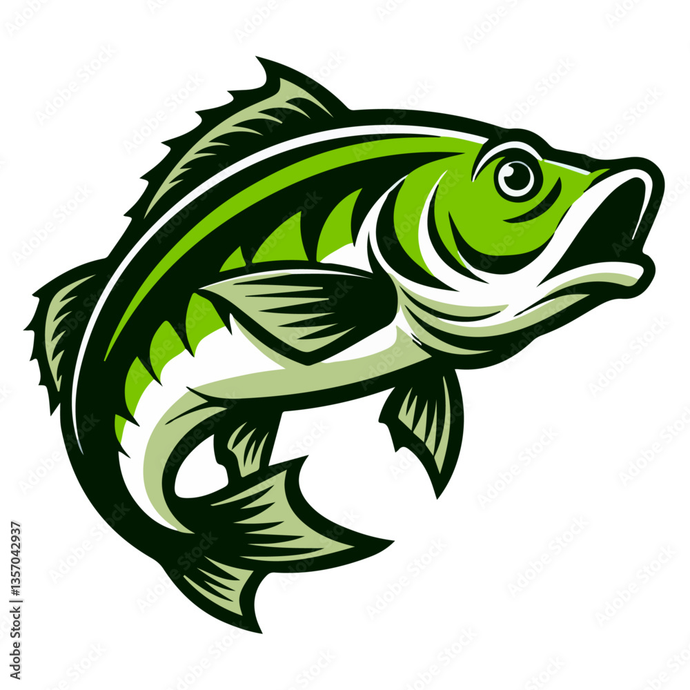 Monster fish vector illustration Monster fish vector illustration