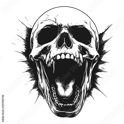 skull screaming
