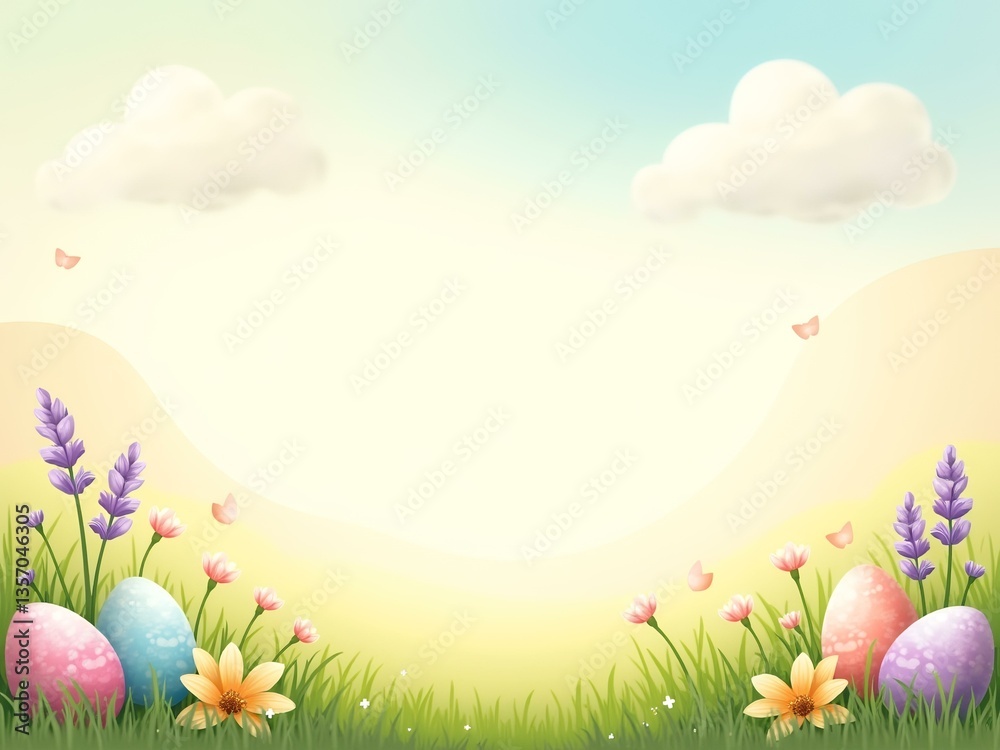 Fototapeta premium easter greeting card background