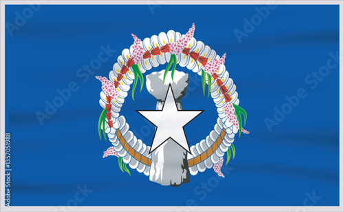 Northern Mariana Islands official flag vector with standard size and proportion. National flag emblem with accurate size and colors.