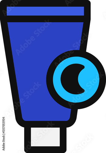Night Cream Filled line Icon