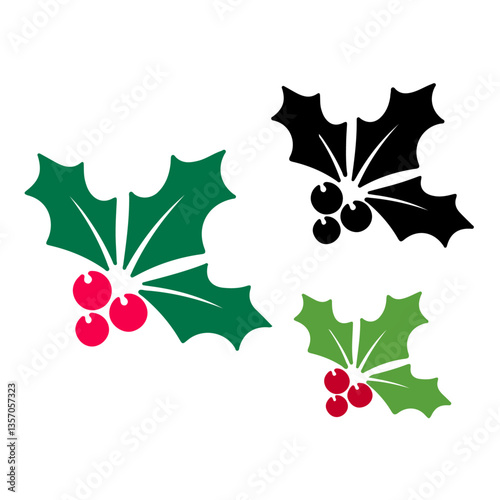 holly leaves and berries