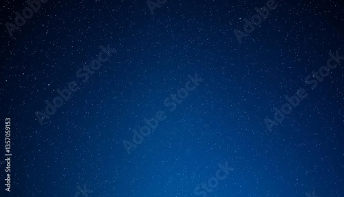 Abstract cosmic night sky, twinkling stars on deep blue background, illustration, sparkle