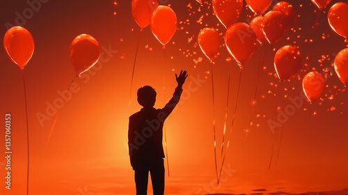 silhouette of a man