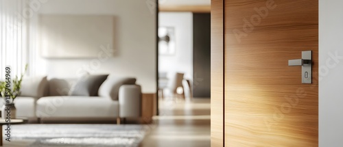 Modern Interior Design with Elegant Door and Minimalist Furniture