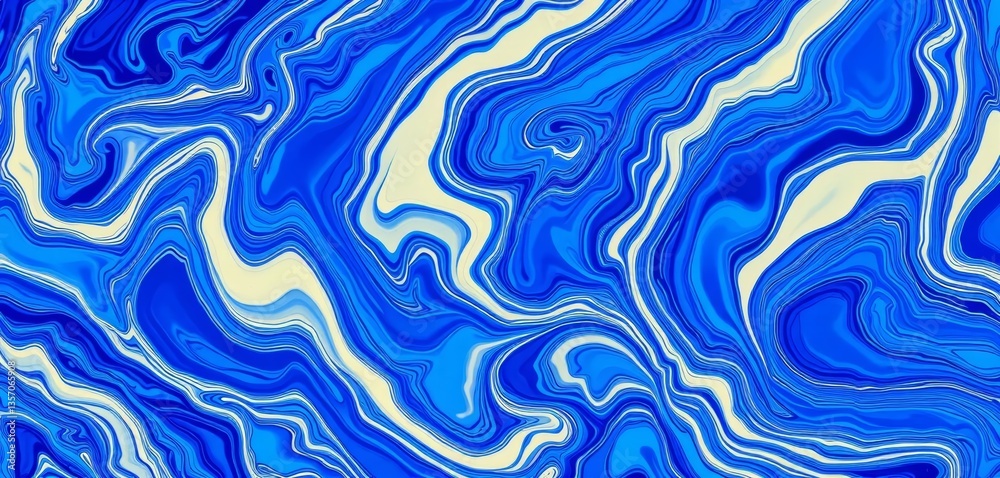 Abstract blue ebru marbling seamless pattern, swirling organic shapes , endless, repeat Abstract blue ebru marbling seamless pattern, swirling organic shapes , endless, repeat